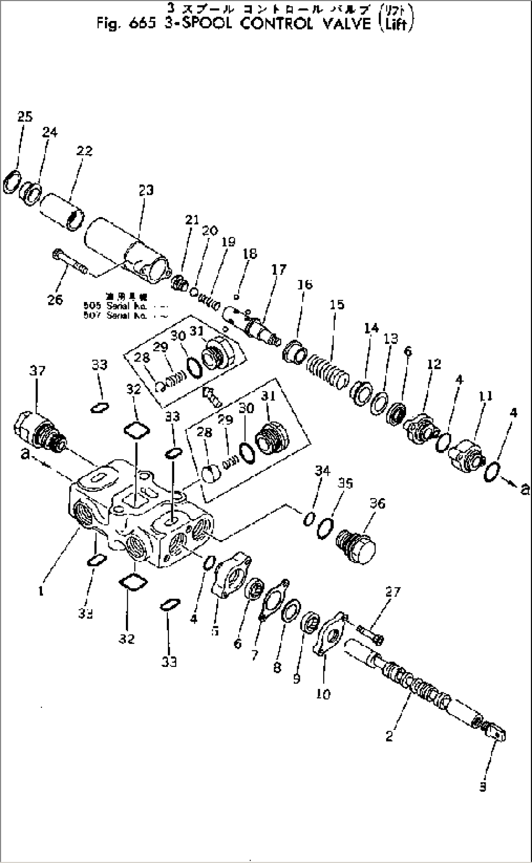 3-SPOOLS CONTROL VALVE (LIFT)