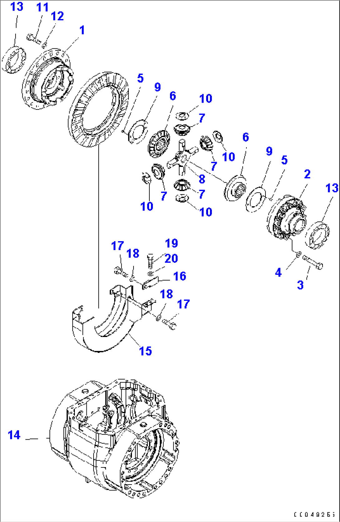FRONT AXLE (DIFFERENTIAL) (2/3)