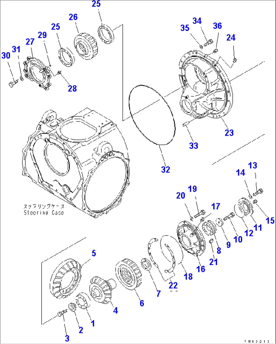 STEERING (2/8)¤ TRANSFER AND PINION