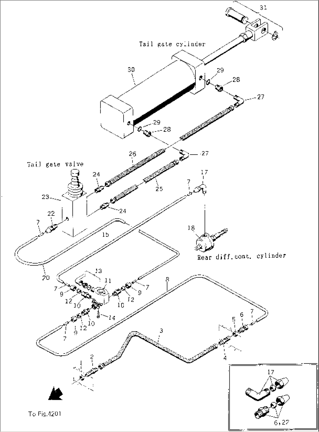 TAIL GATE AND DIFFERENTIAL CONTROL AIR SYSTEM(#65226-65705)