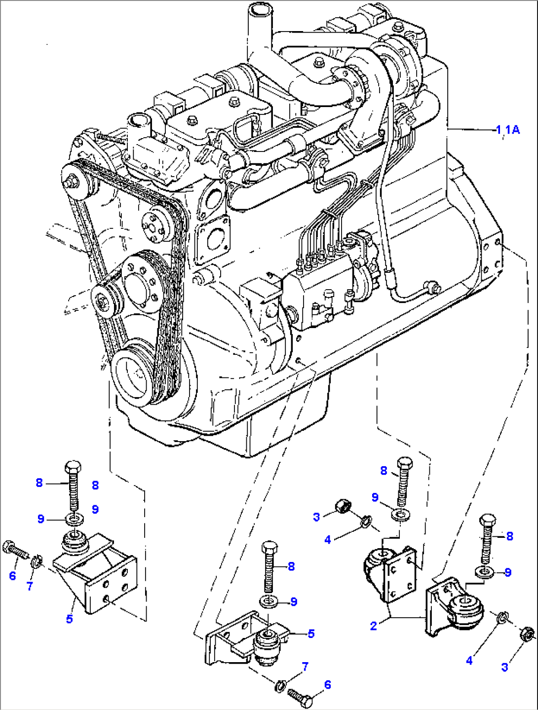 ENGINE, ENGINE MOUNTING