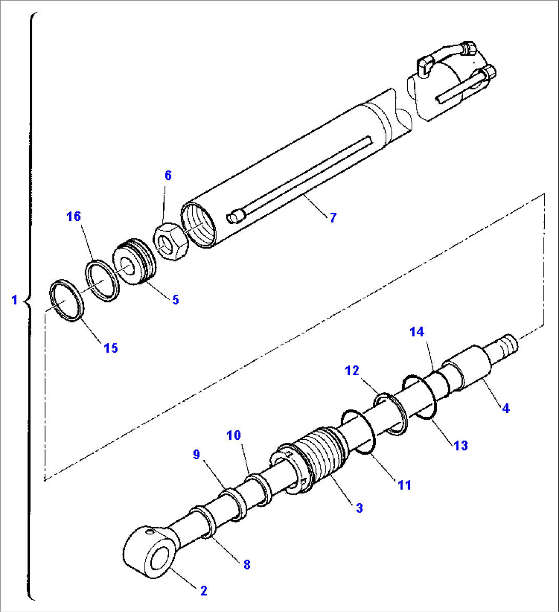 VERTICAL OUTRIGGER CYLINDER