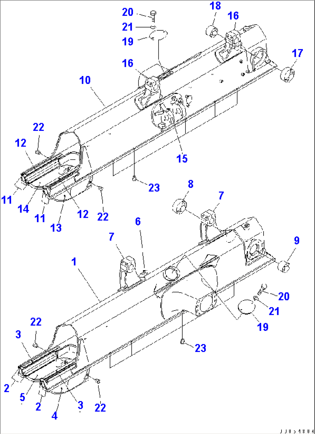 TRACK FRAME (FOR STRAIGHT TILT DOZER)