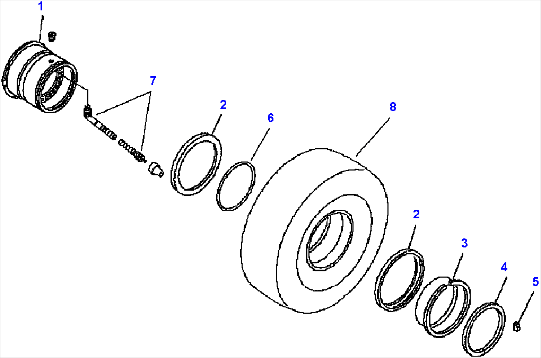 S0110-01A0 RIM 23.5 X 25 (FOR TUBELESS TIRE)