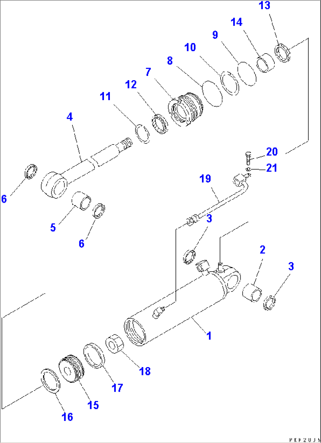 HOIST CYLINDER (FOR BOX TYPE VESSEL)(#1928-)