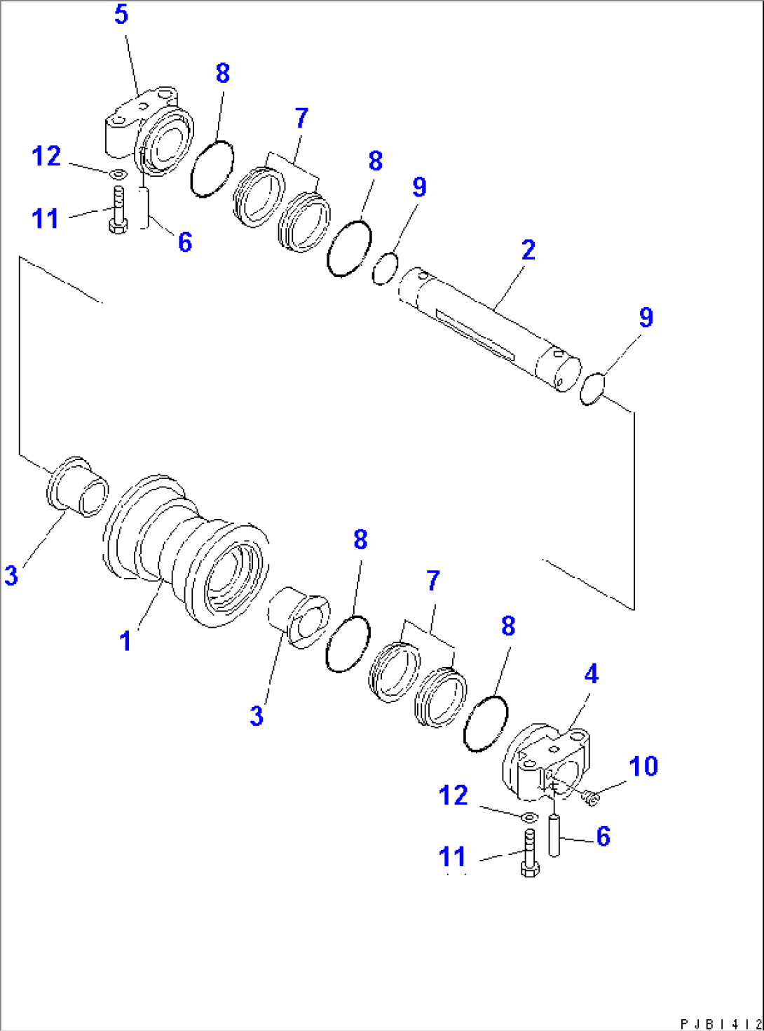 TRACK FRAME (TRACK ROLLER)