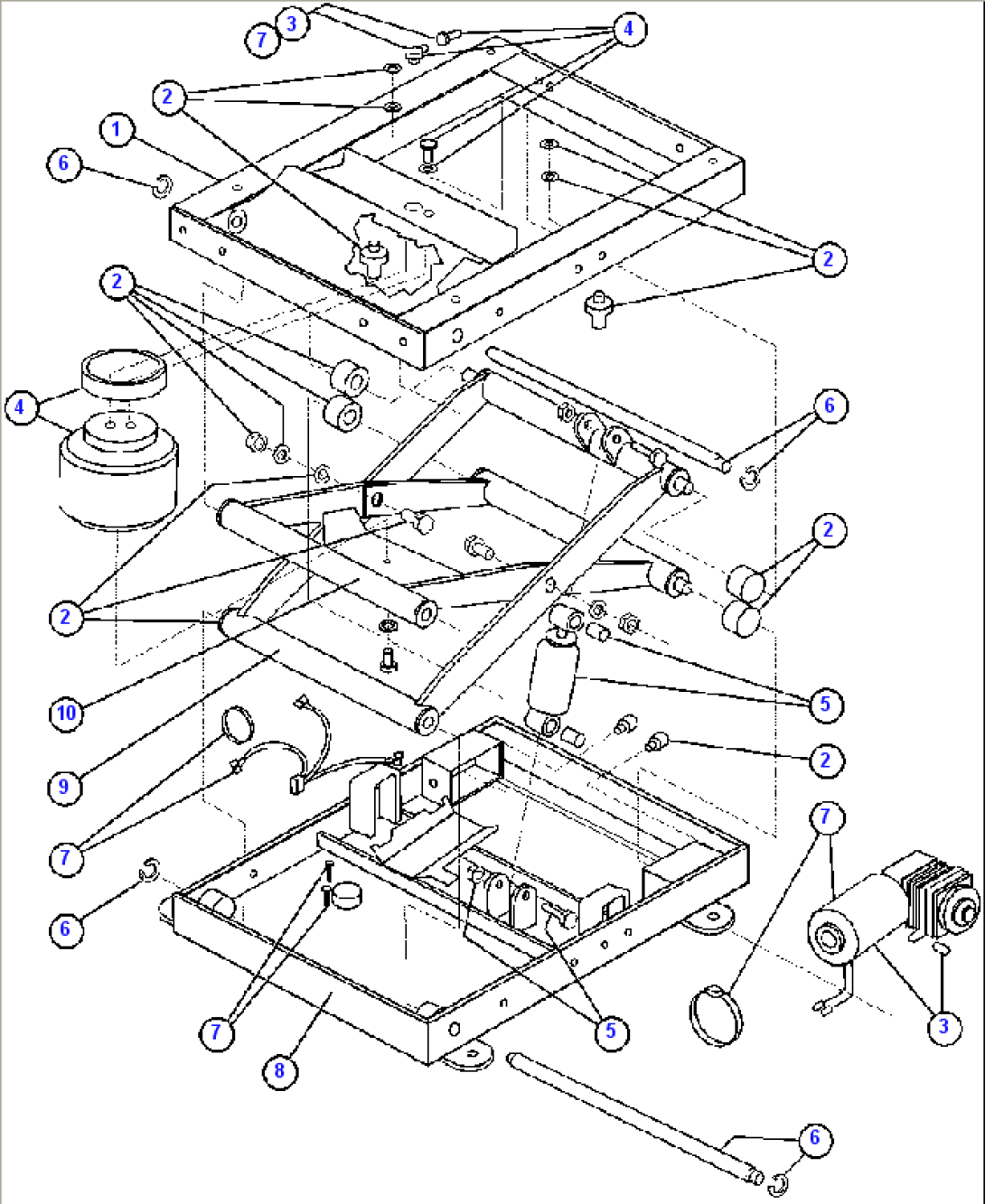 SEAT SUSPENSION ASSEMBLY (VE8864)