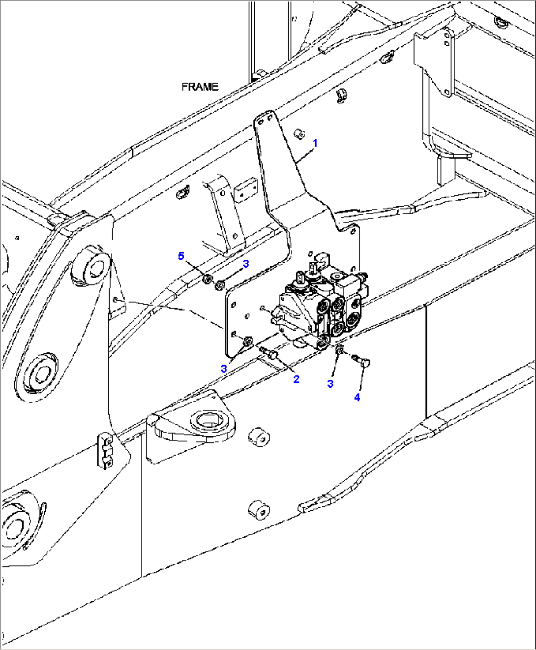 H6099-01A0 LOADER CONTROL VALVE MOUNTING