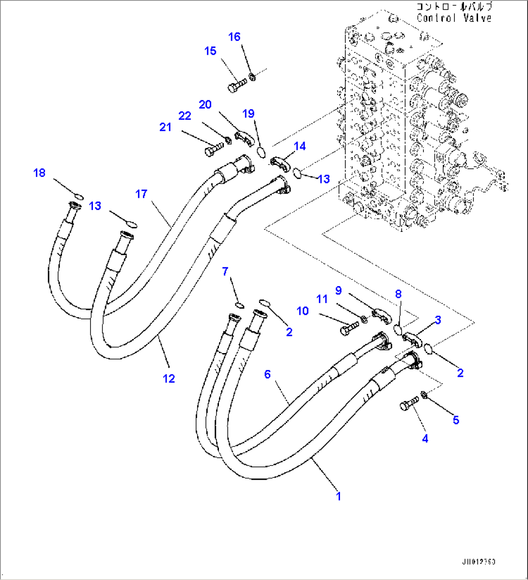 Arm and Bucket Piping (#451080-)