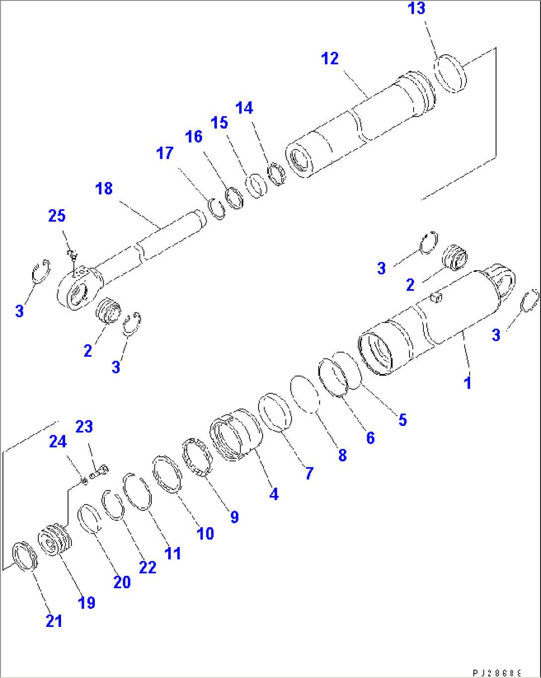 HOIST CYLINDER (INNER PARTS)