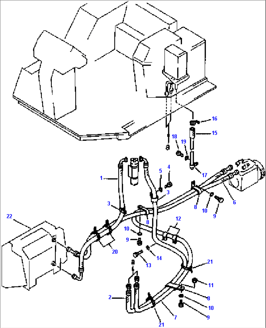 AIR CONDITIONER PIPING (CONDENSER AND COMPRESSOR LINES)