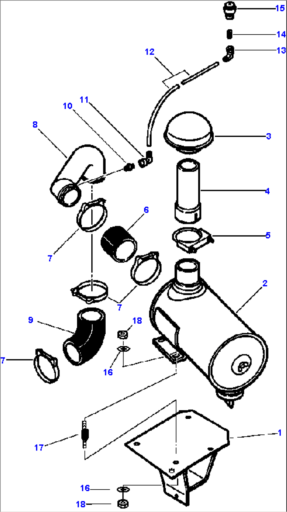 AIR CLEANER AND CONNECTIONS