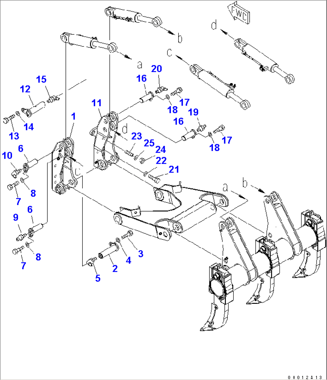 RIPPER MOUNT (FOR VARIABLE MULTI RIPPER)