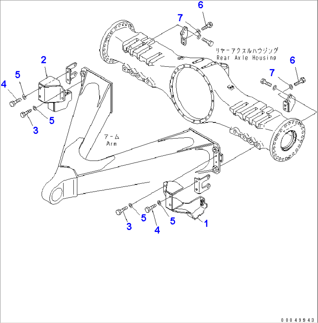 REAR BRAKE PIPING (COVER)(#2001-)