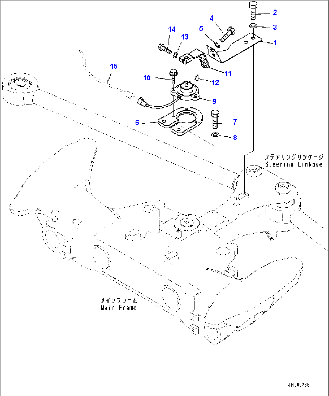 Komatsu Traction Control System (KTCS) Related Parts, Steering Sensor (#50001-)