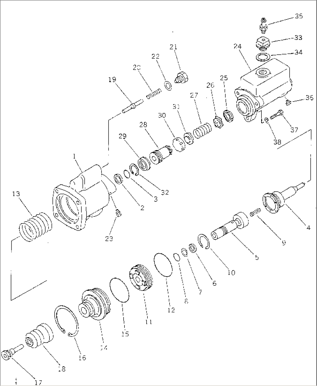 BOOSTER AND MASTER CYLINDER