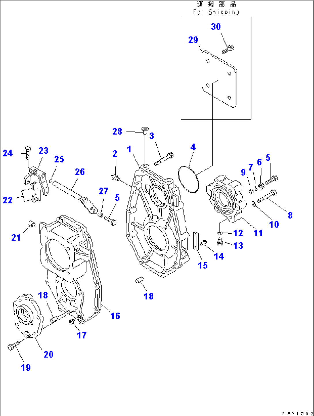 TRANSMISSION (INNER PARTS) (1/4)