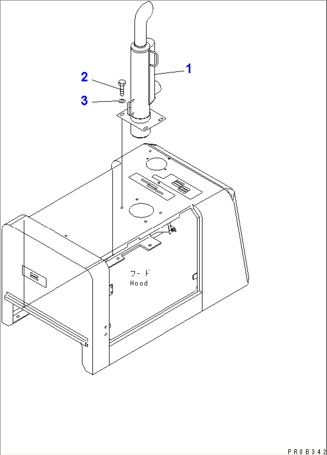 EXHAUST PIPE (FOR FOLDING CANOPY)