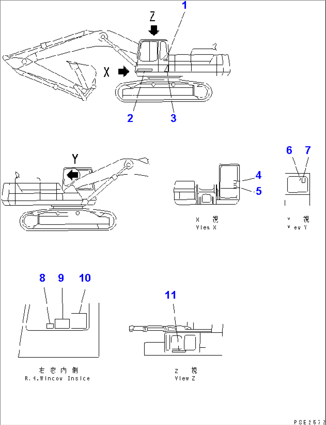 MARKS AND PLATES (OPERATOR