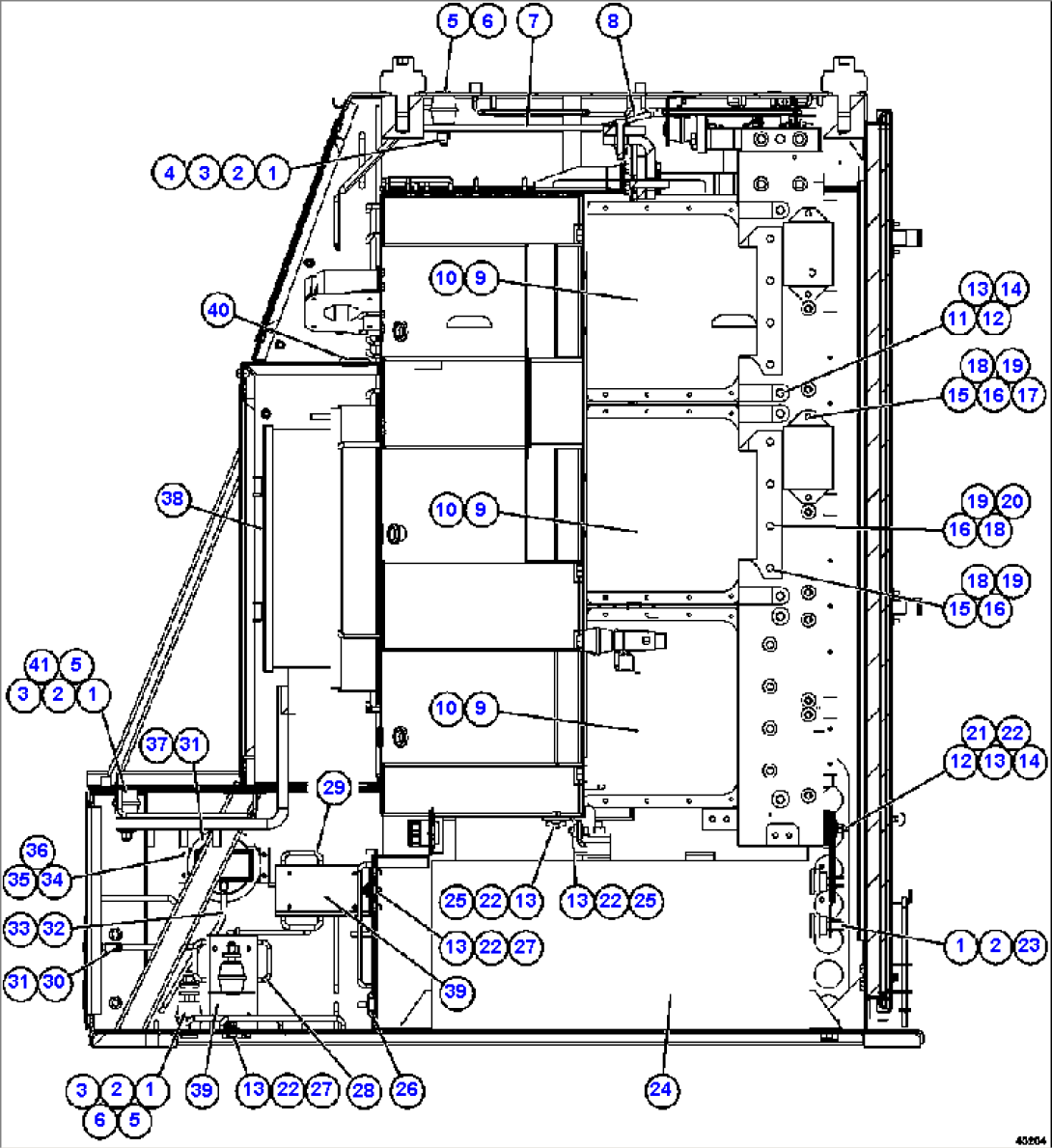 CTRL CABINET - RIGHT COMPARTMENT 1/2 58E-43-00020