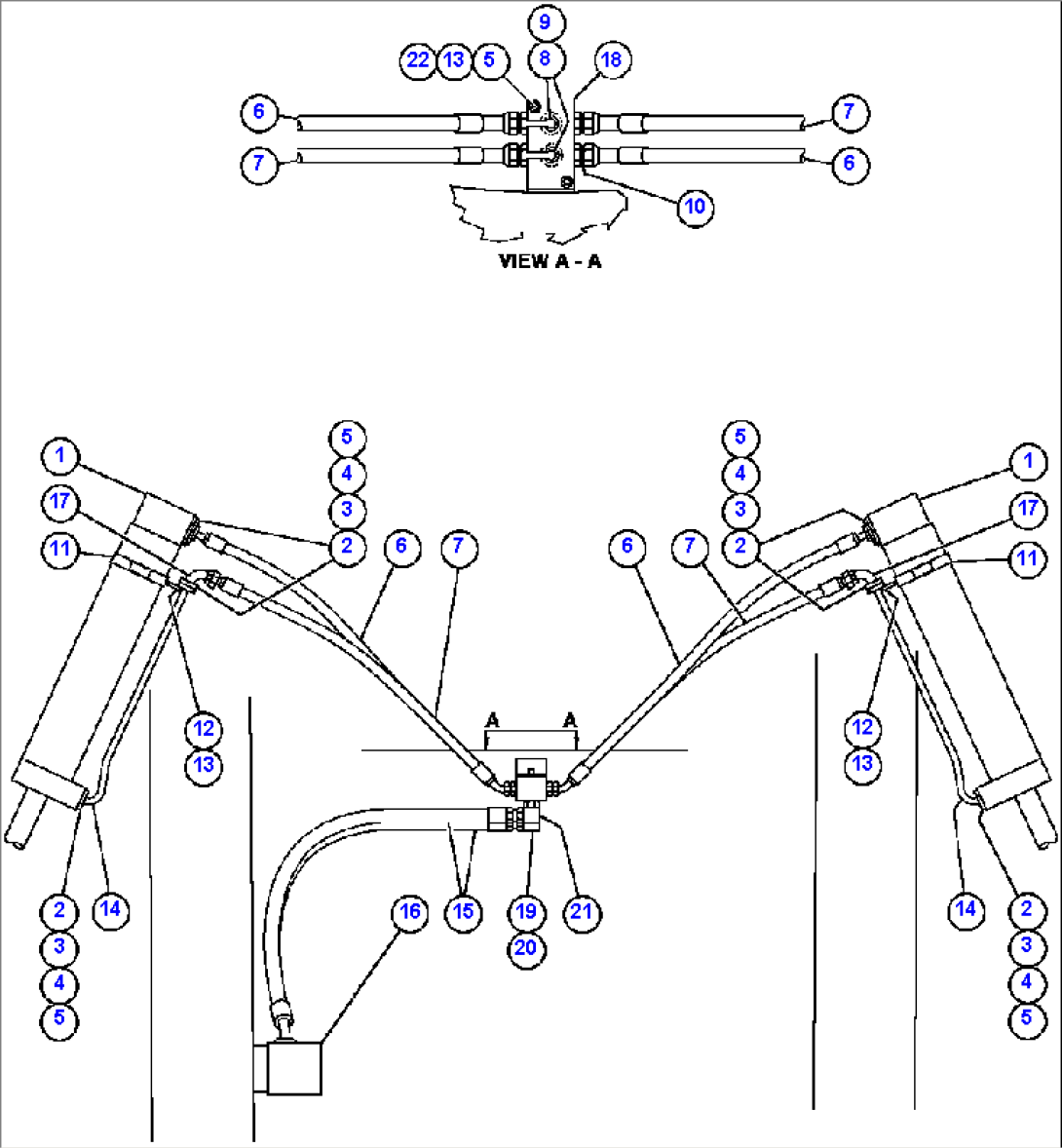 STEERING CYLINDER PIPING