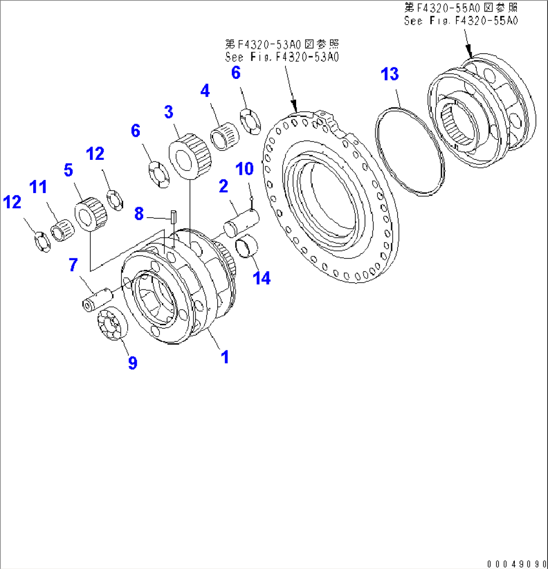 TRANSMISSION (4TH AND 3RD CARRIER)(#55001-)