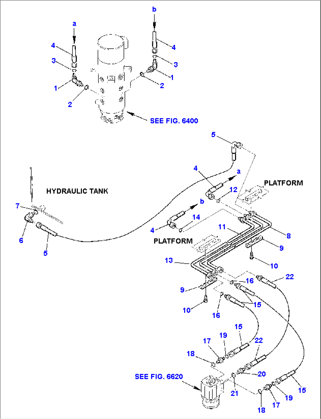 HYDRAULIC PIPING (STEERING LINE) (2/2)