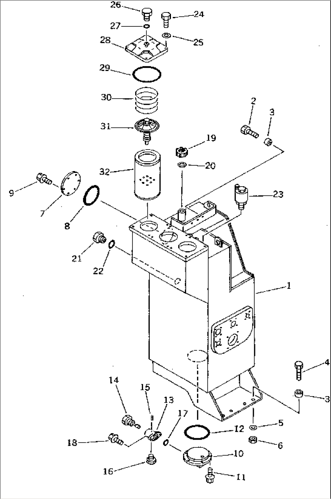 HYDRAULIC TANK (TBG SPEC.)(#11061-11164)