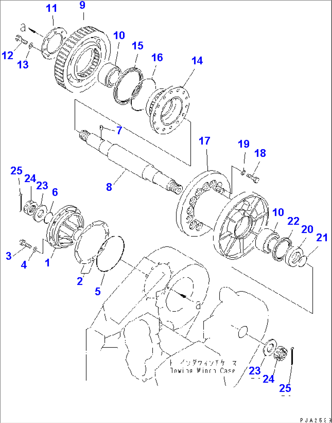 TOWING WINCH (GEAR SHAFT¤ DRUM)