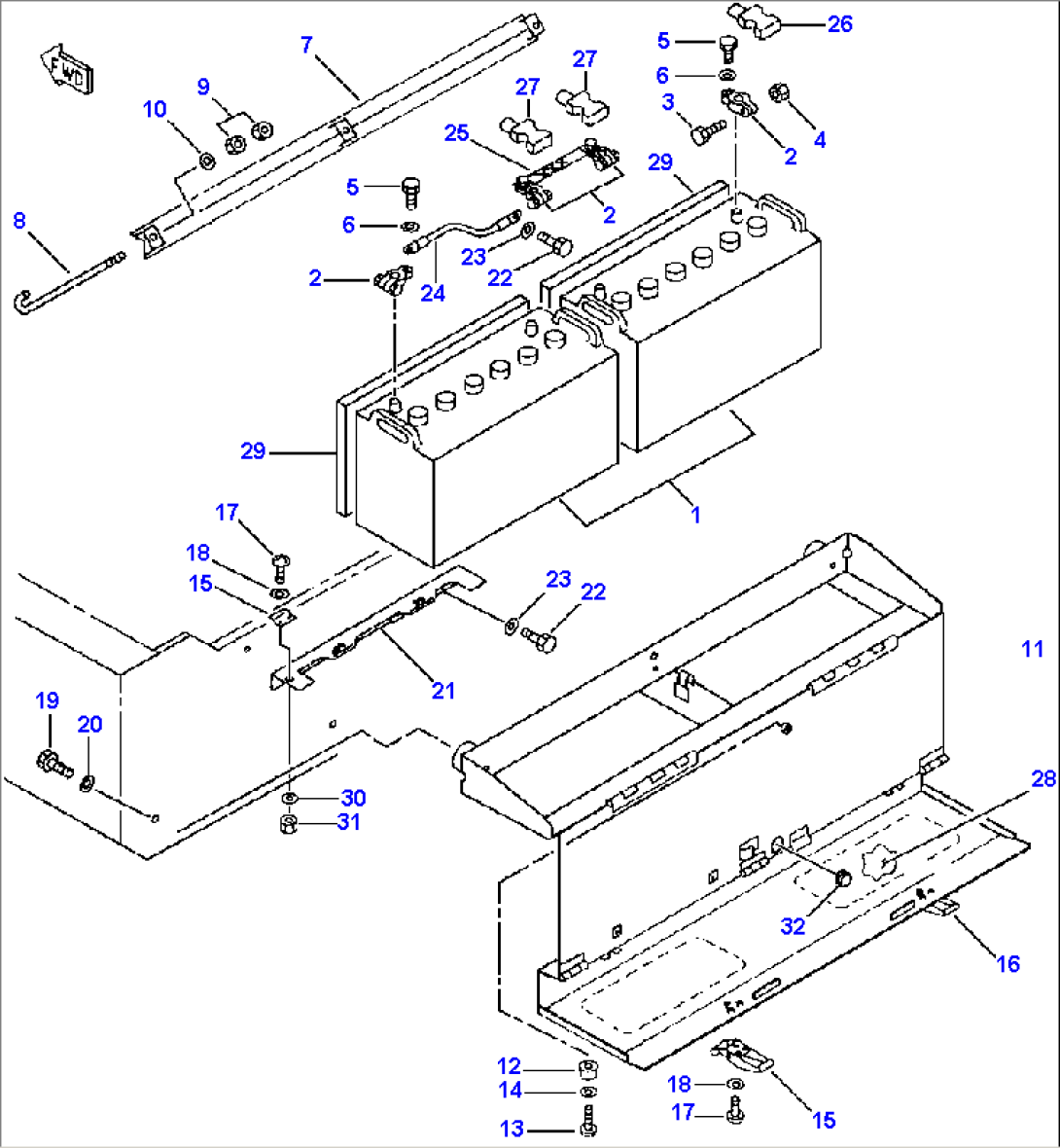 BATTERIES AND BATTERY BOX