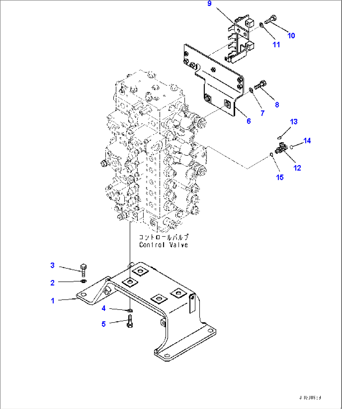 Control Valve, Valve Bracket (#80001-)