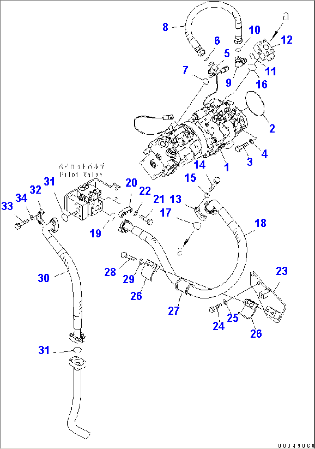 FAN DRIVE LINE (FAN PUMP DELIVERY)