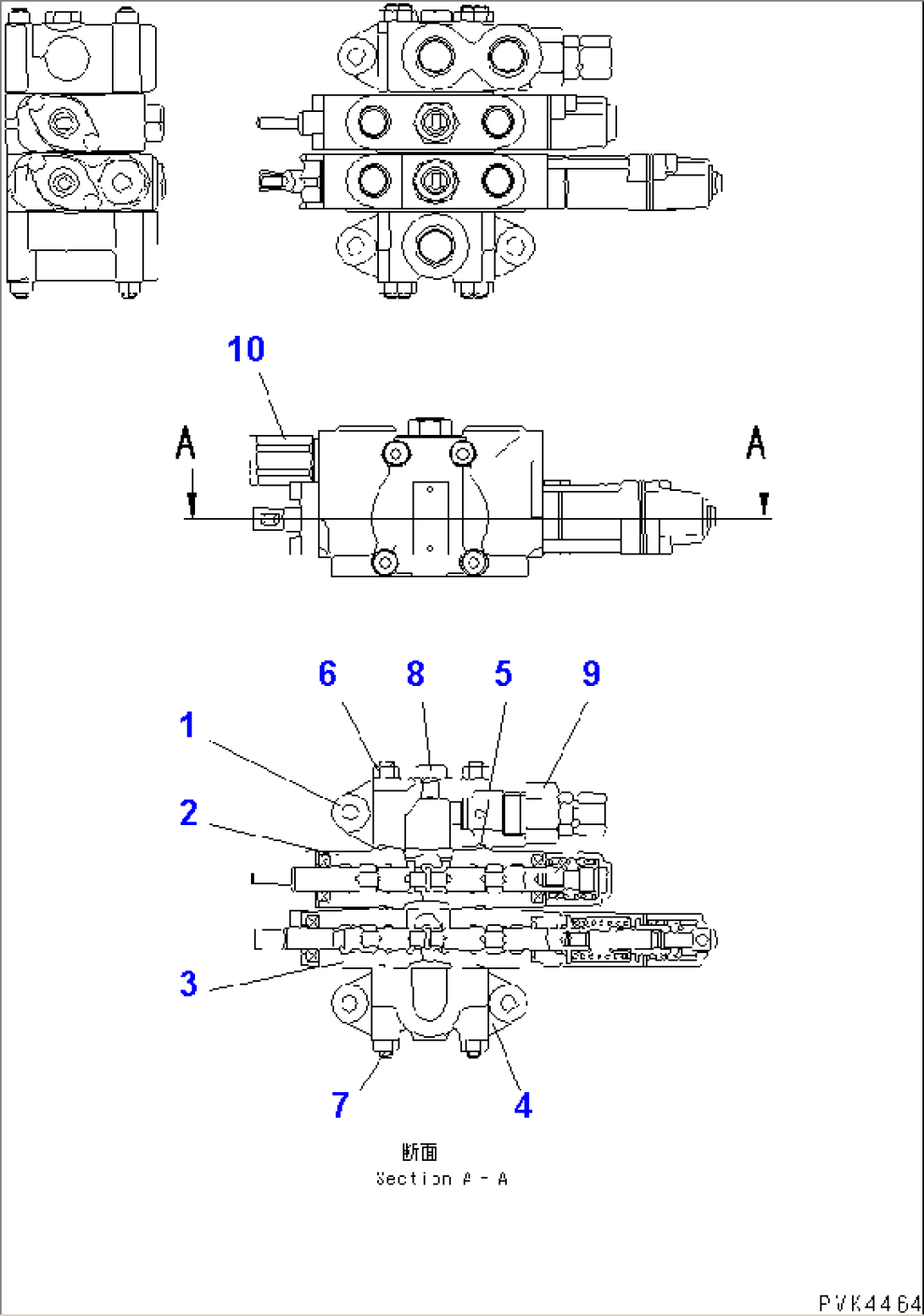 MAIN VALVE (WITH BACK HOE)(#78604-80198)