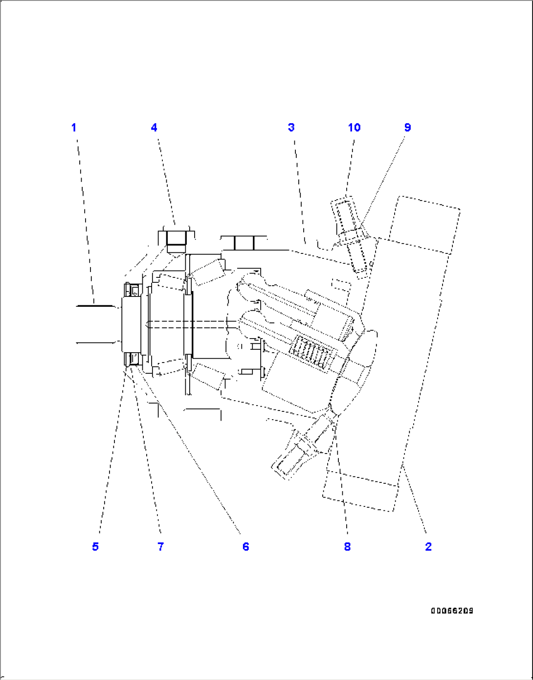 Hydrostatic Transmission (HST) Pump and Motor, Inner Parts, Motor 1 (1/7)