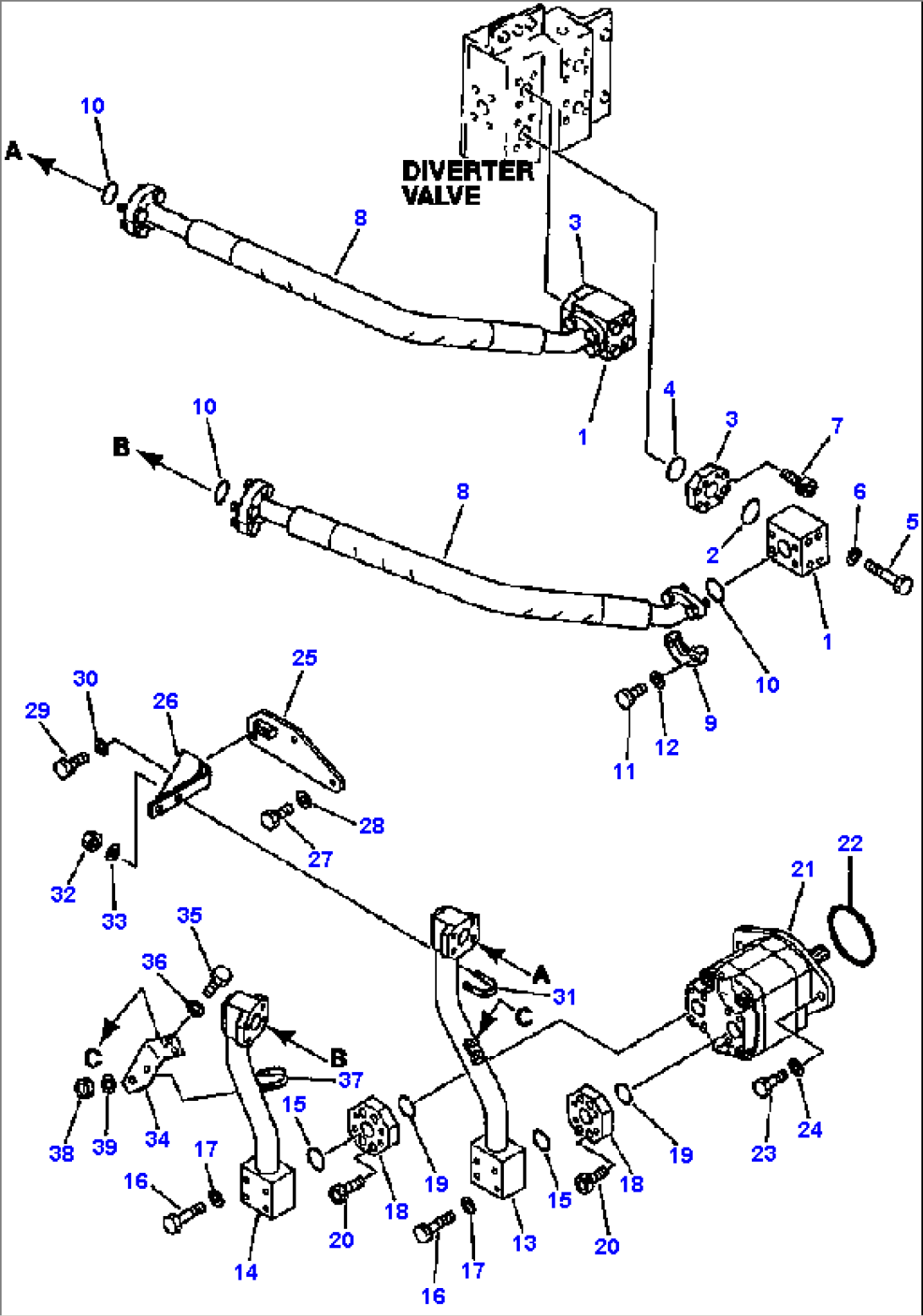 GROUND DRIVEN STEERING PIPING (2/3)