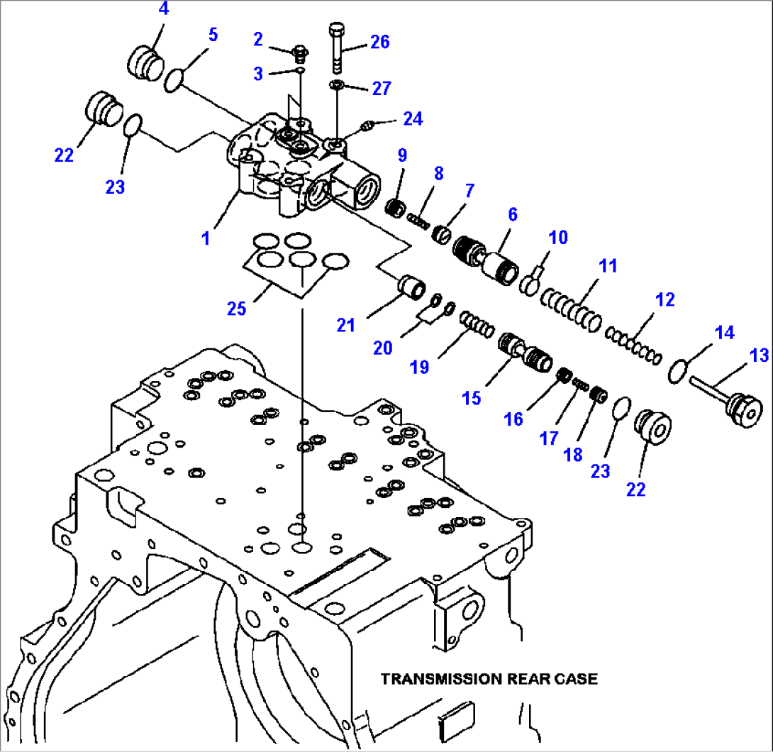 F3300-61A0 TRANSMISSION CONTROL VALVE MAIN RELIEF VALVE