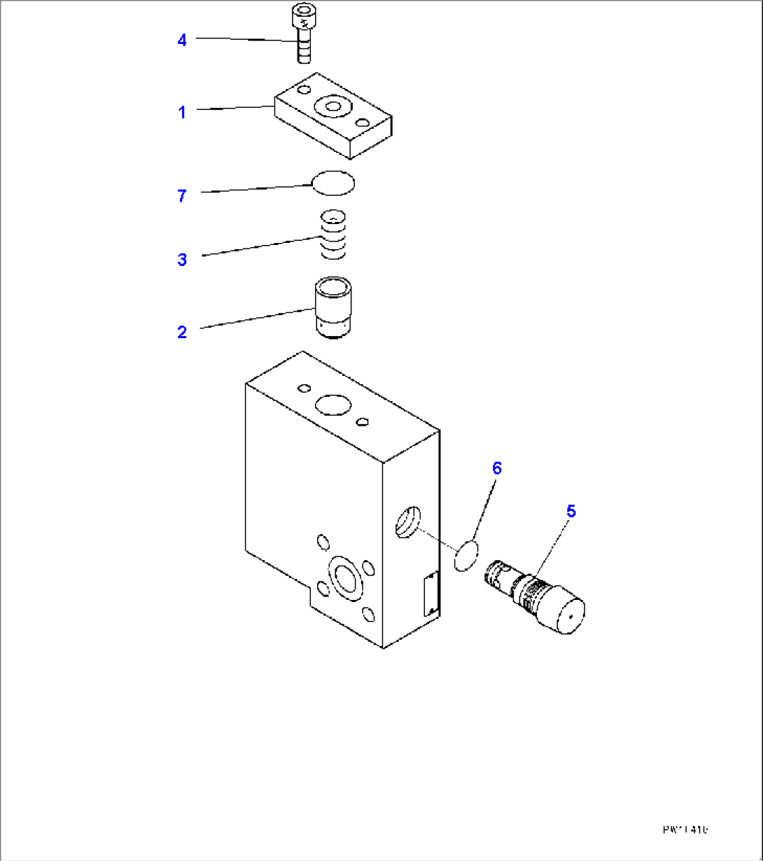 Hydraulic Tank, Relief Valve (#35201-)