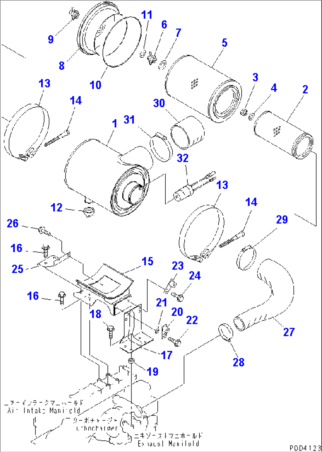 AIR CLEANER (TUNNEL SPEC.) (FOR MECHANICAL GOVERNOR)(#26951-)
