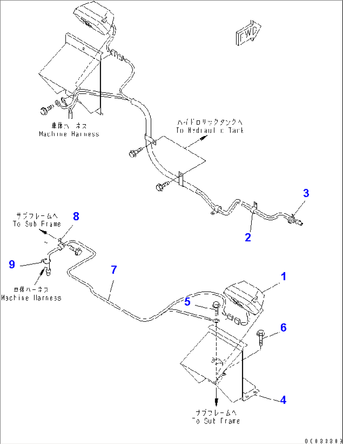 SIDE LAMP R.H. (-40ßC SPEC.)(#1122-)