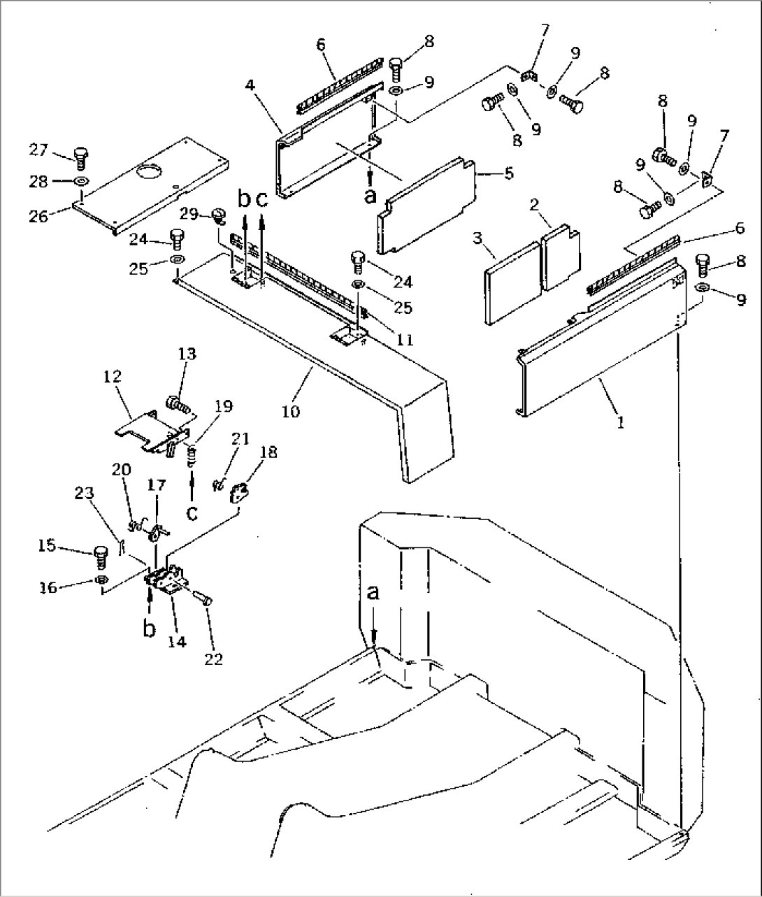 MACHINERY COMPARTMENT (1/3) (NOISE SUPPRESSION SPEC.)(#1862-2300)