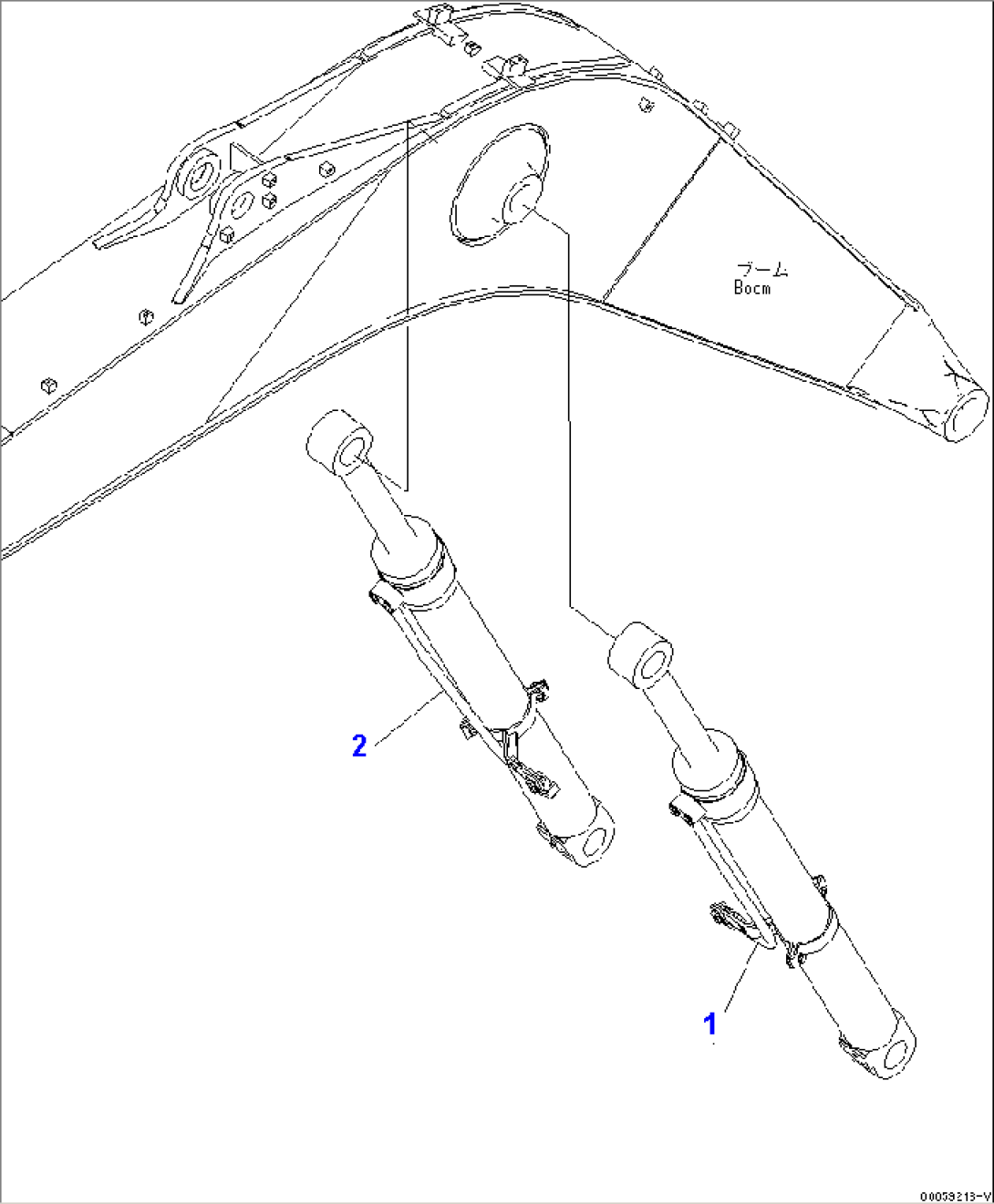 BOOM CYLINDER (WITH FALL DOWN PREVENTION VALVE)(#20001-)