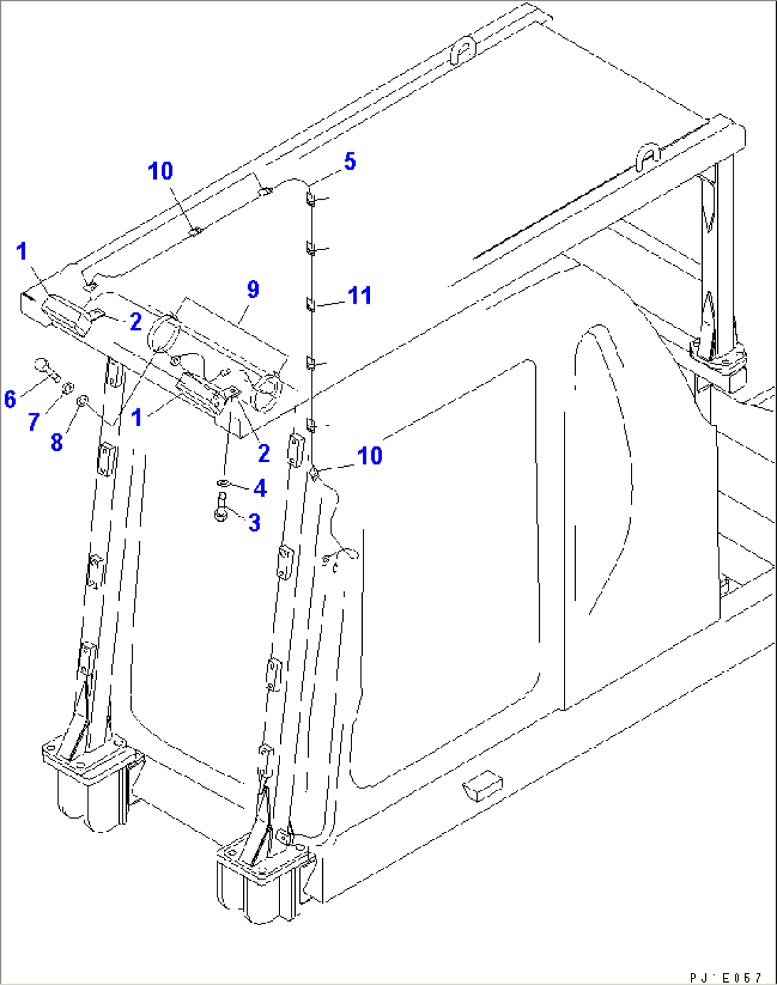 ADDITIONAL WORK LAMP (WITH F.O.P.S.)(#90130-)