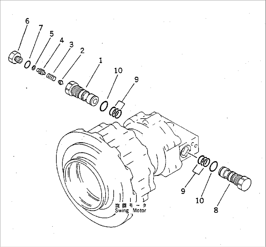 SWING MOTOR BRAKE VALVE(#6030-)