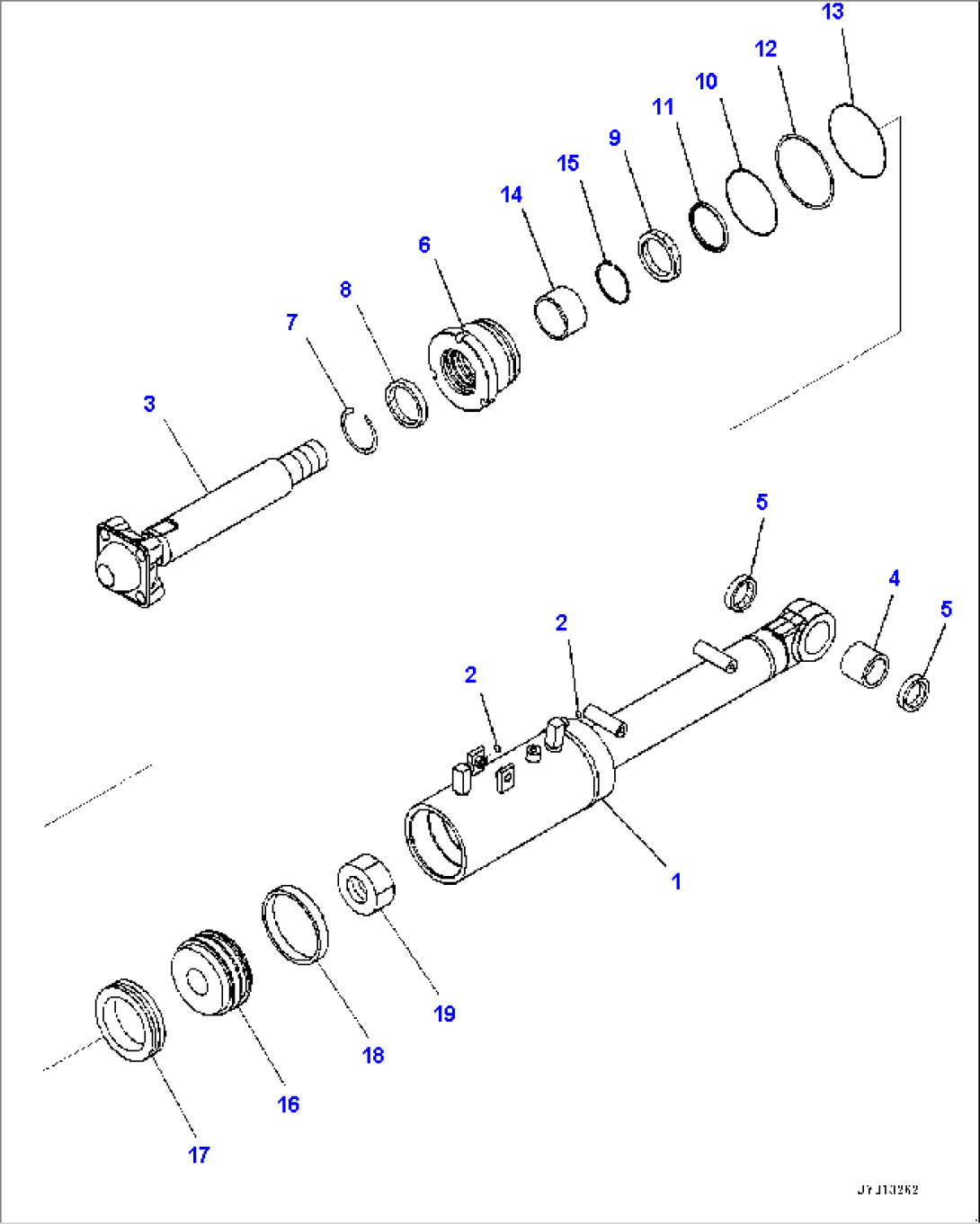 Dozer Blade Pitch Cylinder (#1001-)