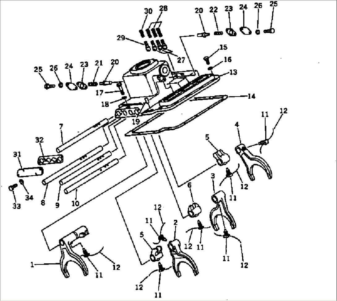 TRANSMISSION (GEAR SHIFT FORK 1/2) (5/7)