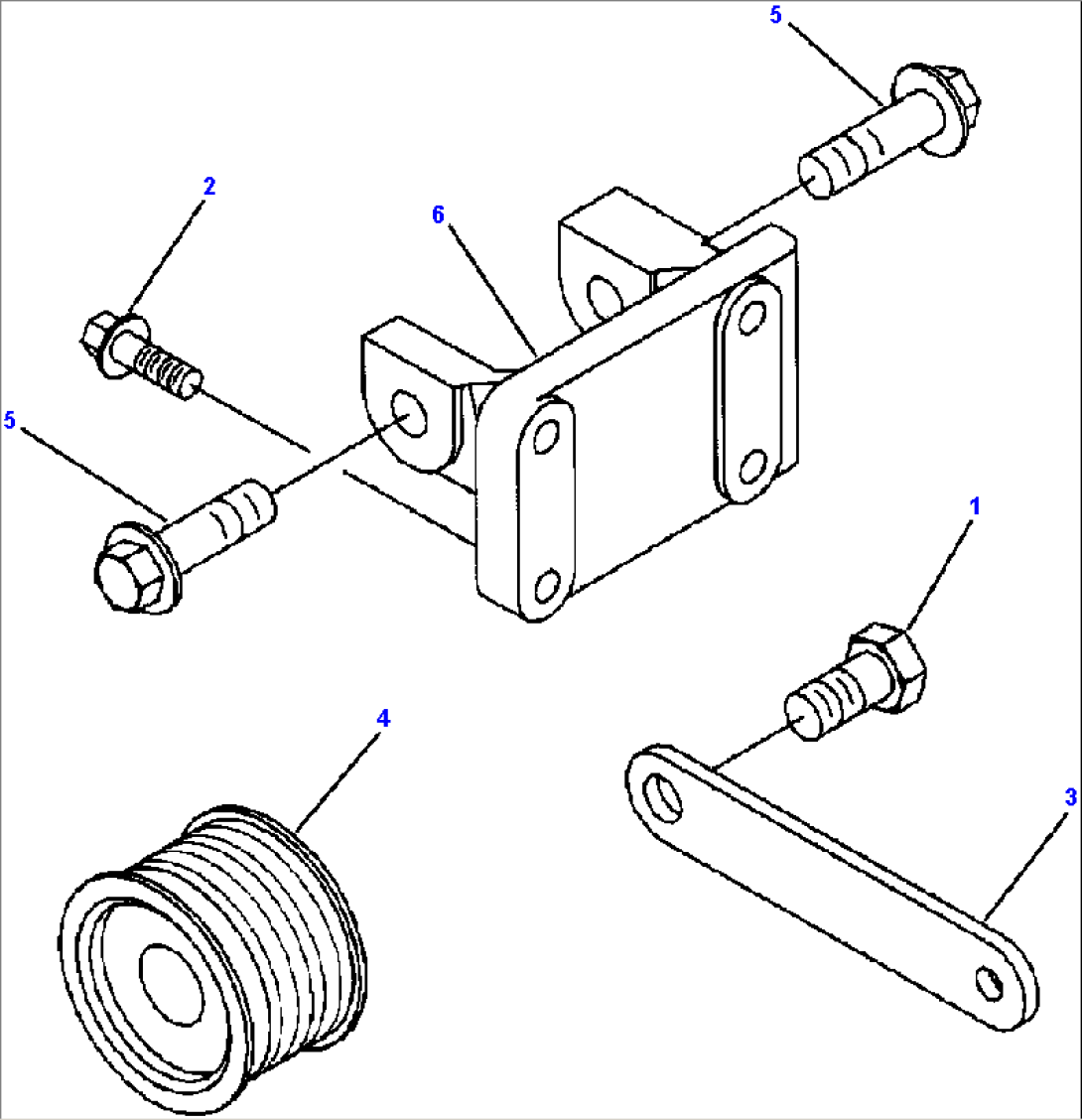 ALTERNATOR MOUNTING (USED WITH DELCO REMY AND BOSCH ALTERNATORS)