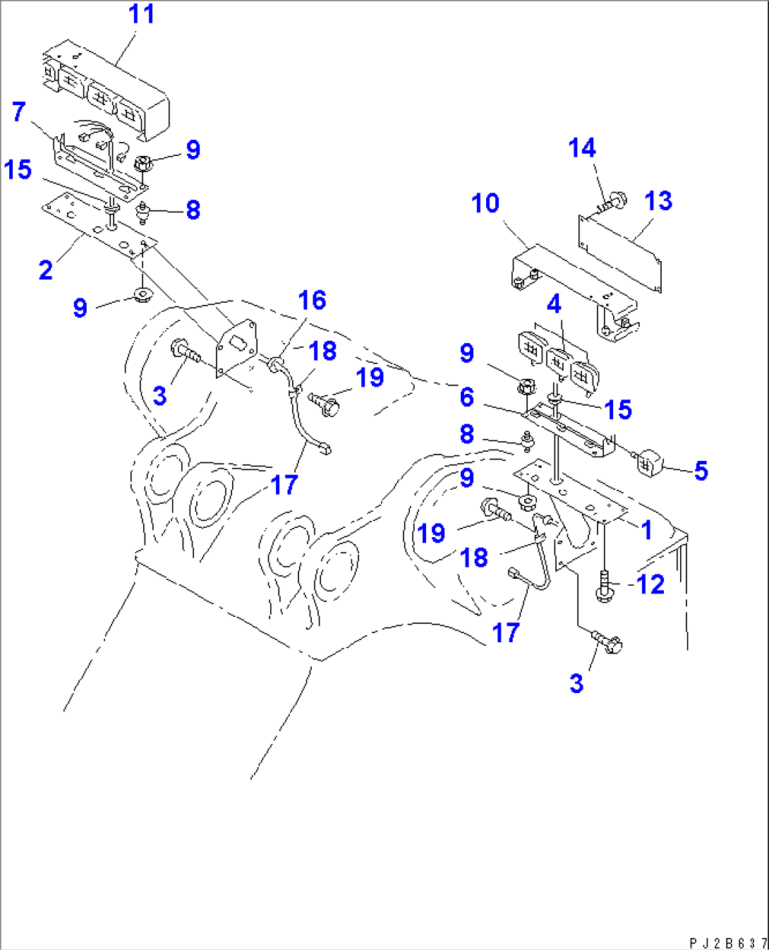 FRONT LIGHT (FOR FOG LAMP) (FRONT LAMP AND SUPPORT)