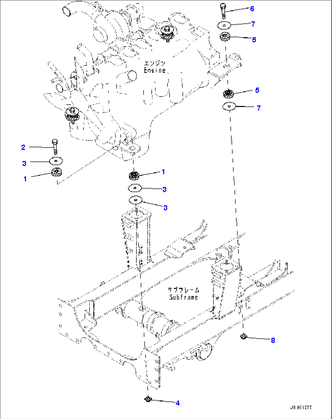 Engine Mounting, (#7095-)