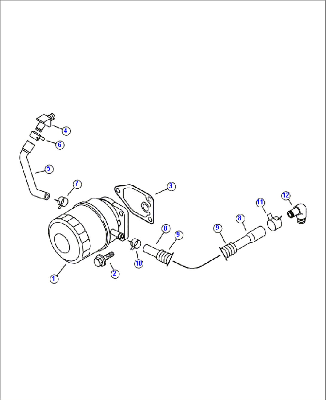 A0024-0100 LUBE OIL LINE