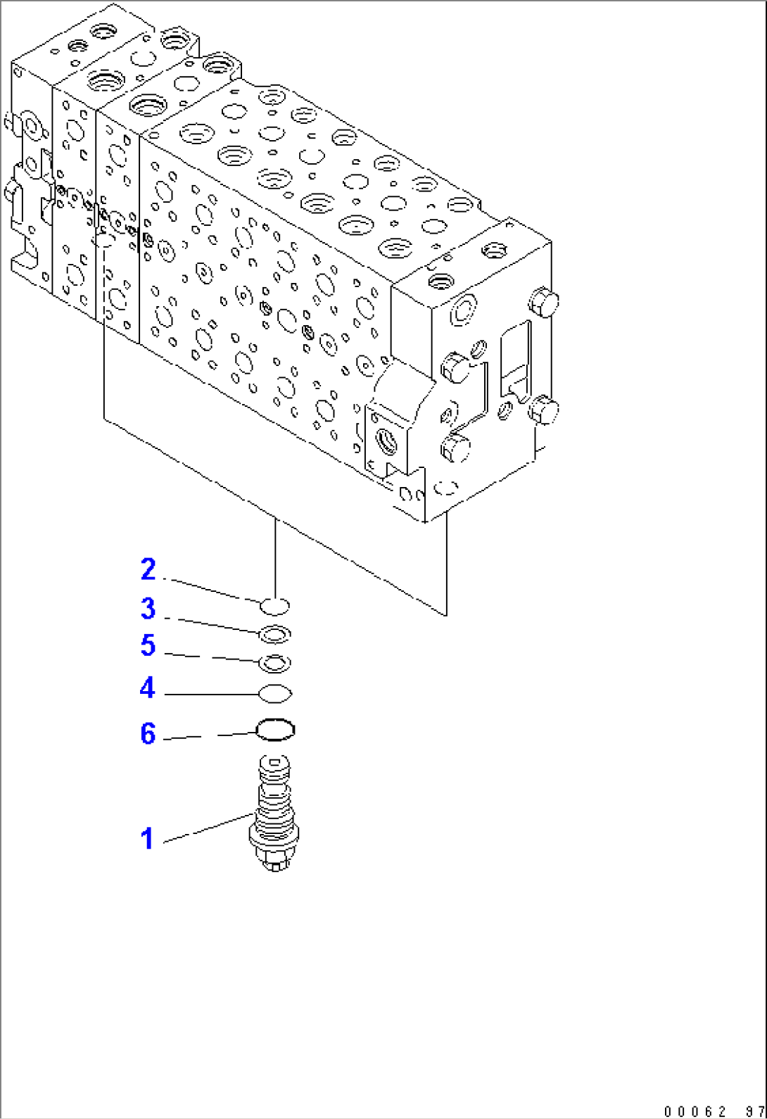 MAIN VALVE (2-ACTUATOR) (6/18)(#1001-)